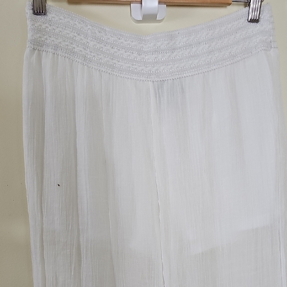 BCX Sheer White Pants - Picture 4 of 11